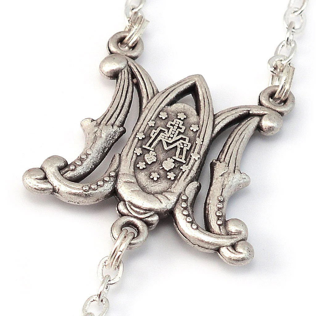 Annunciation Rosary, Wood & Silver - Image 4