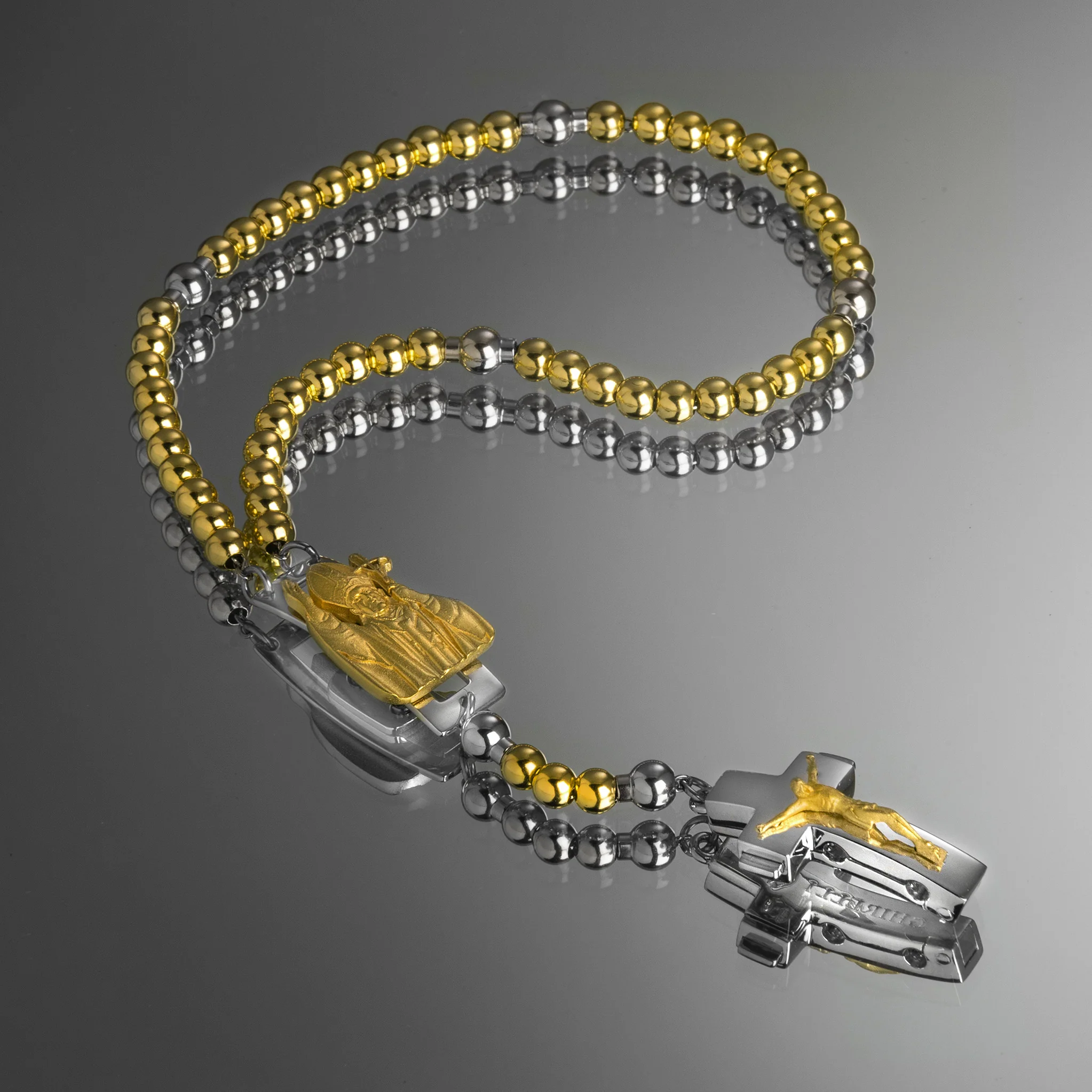 DEVOTIONAL ROSALET® - ROUND GOLD BEADS - Image 35