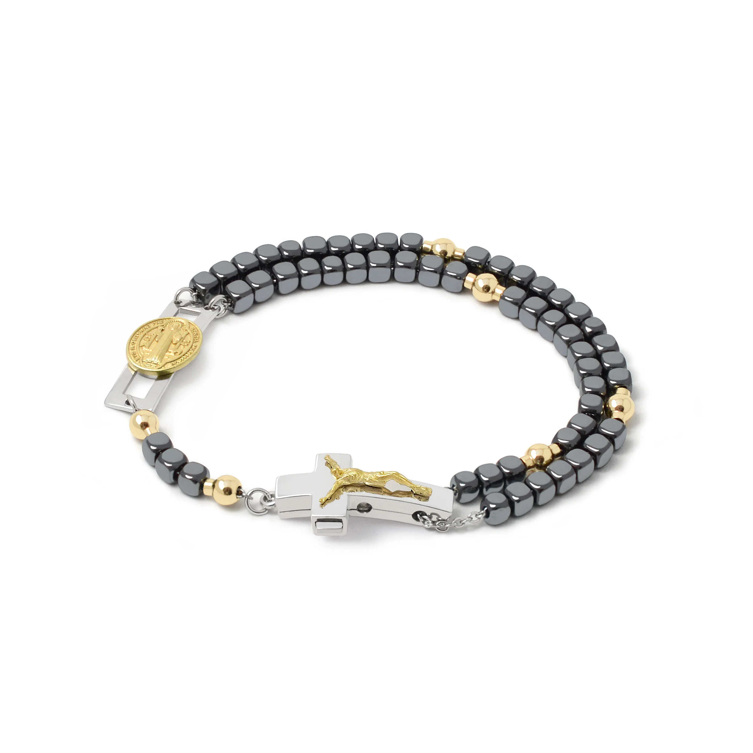 DEVOTIONAL ROSALET® - SQUARE POLISHED HEMATITE BEADS - Image 13