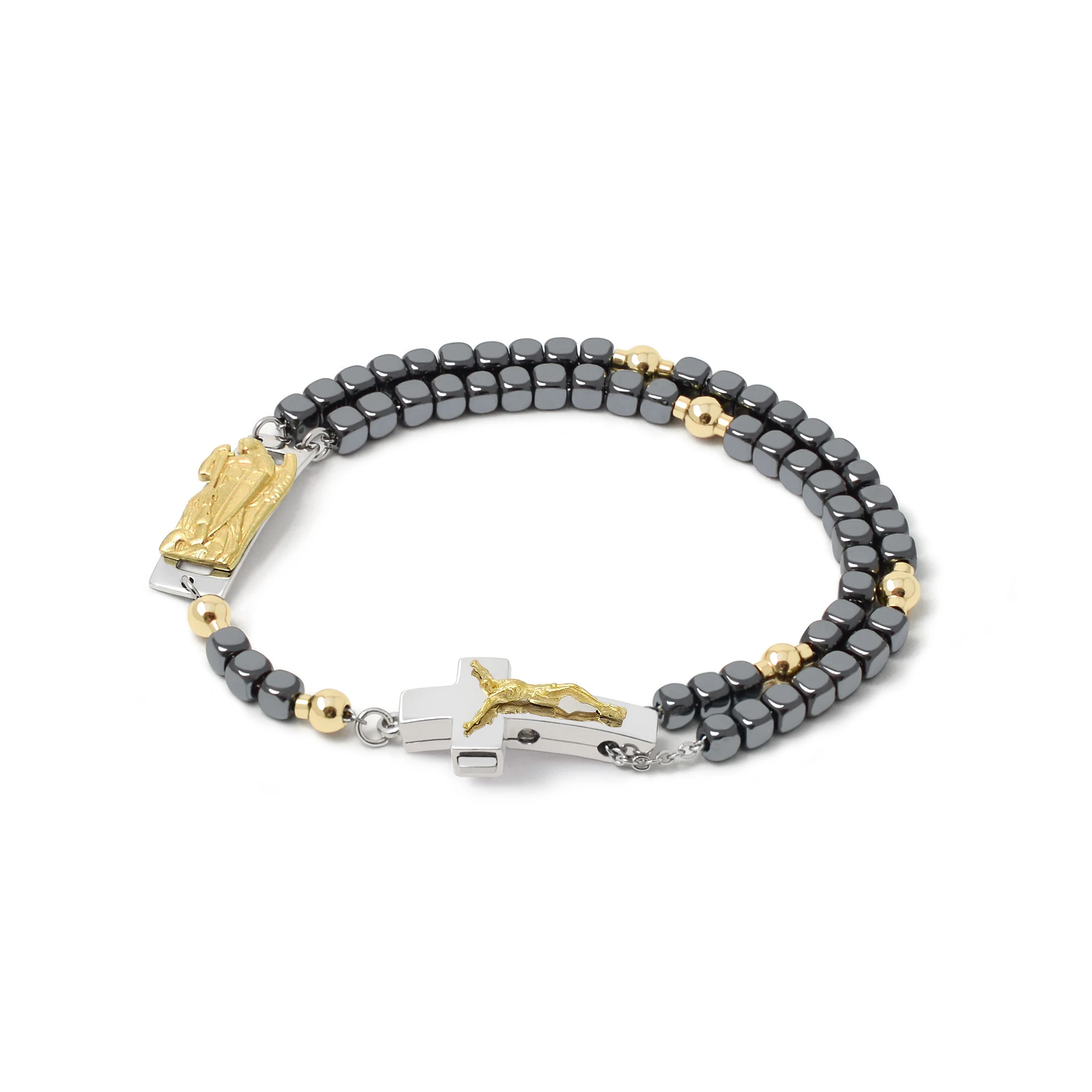 DEVOTIONAL ROSALET® - SQUARE POLISHED HEMATITE BEADS - Image 8
