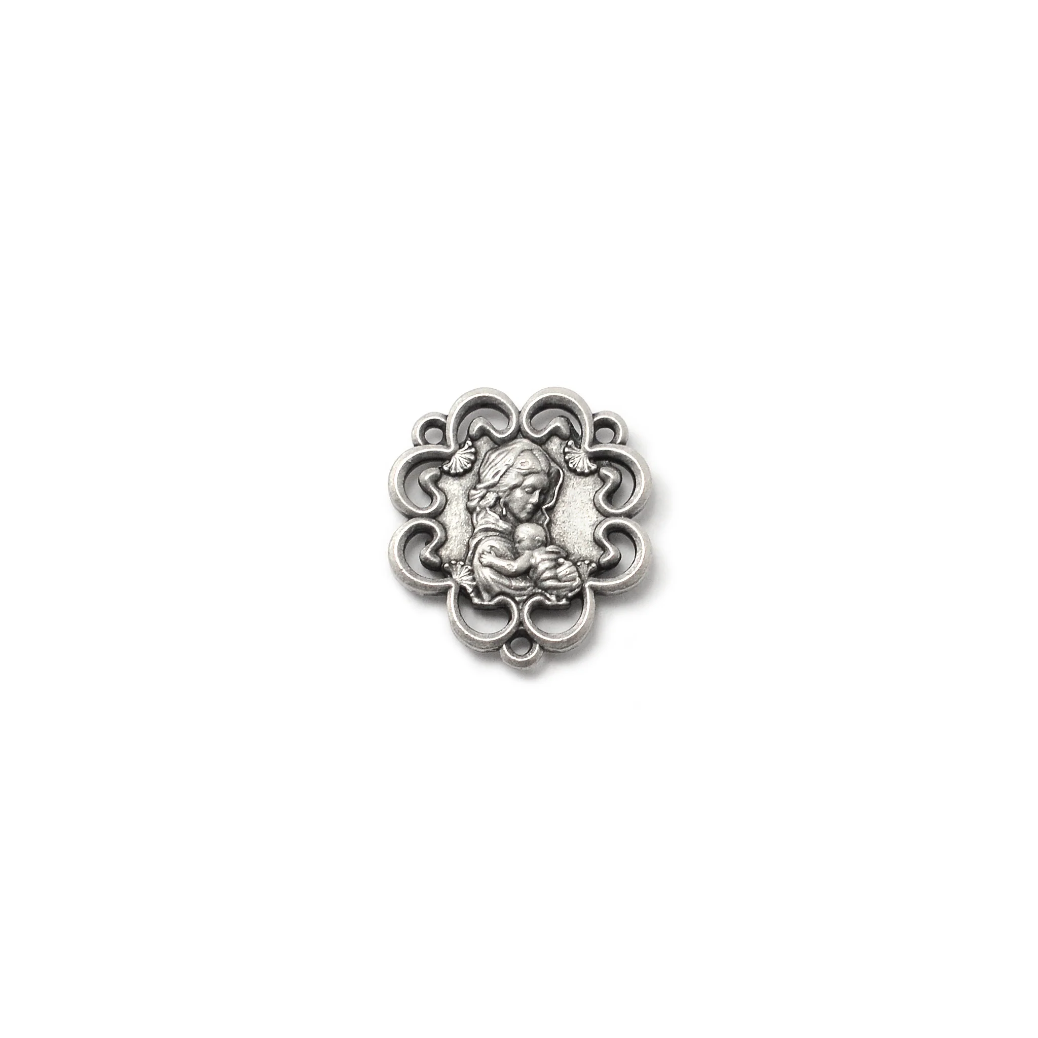 Mary's Motherly Love Collection Blush Pearl Roses Rosary - Image 3