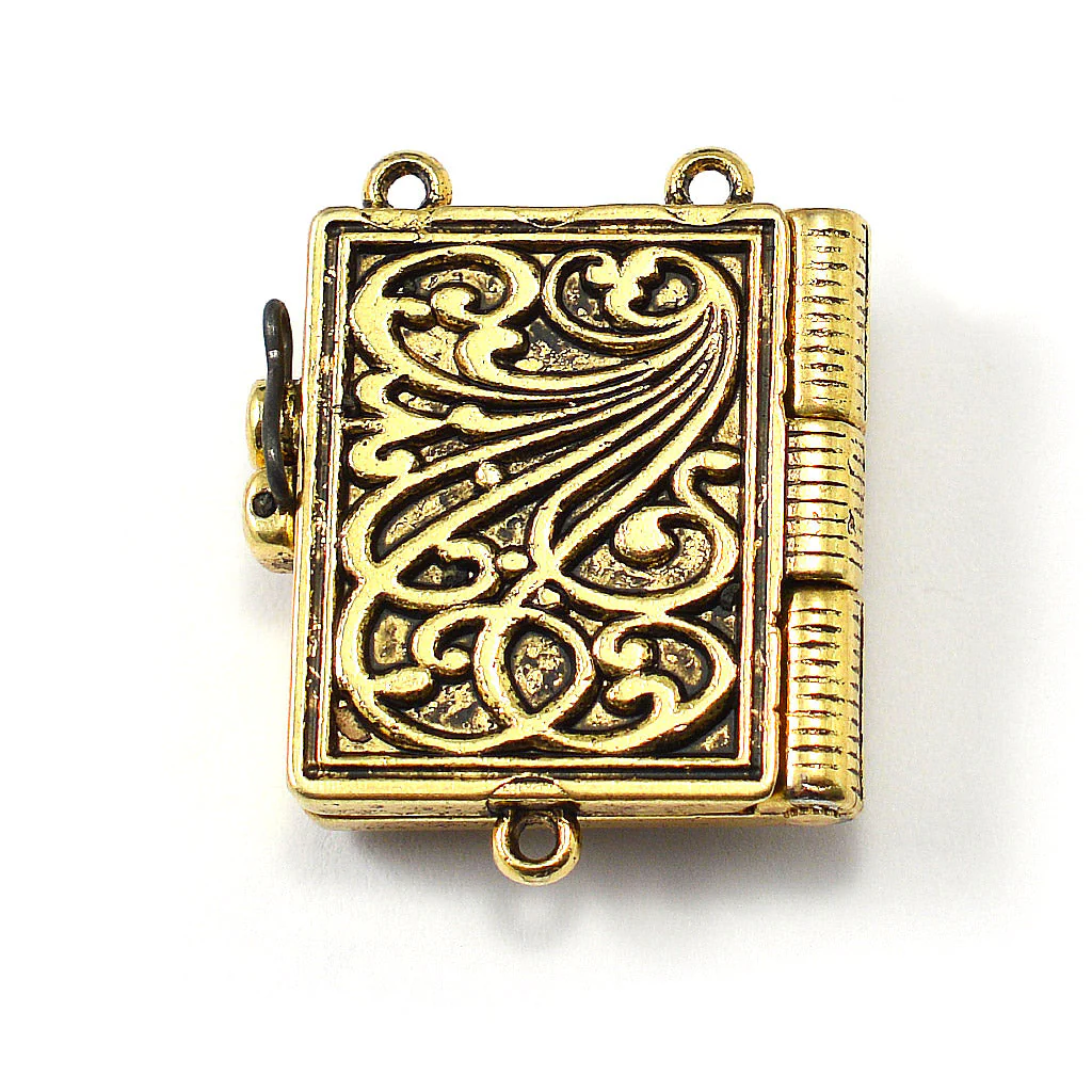 Saint Benedict Booklet Gold Rosary | With Murano Beads & Hematite - Image 5
