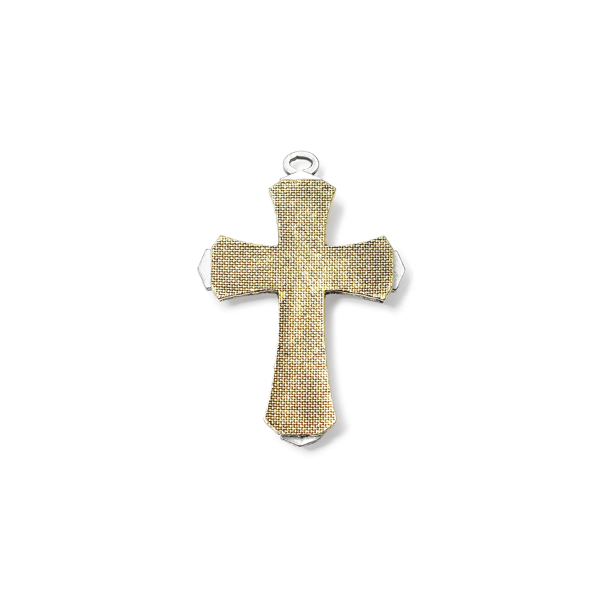 Saint Joseph Rosary in Silver, Gold & Hematite - Image 3
