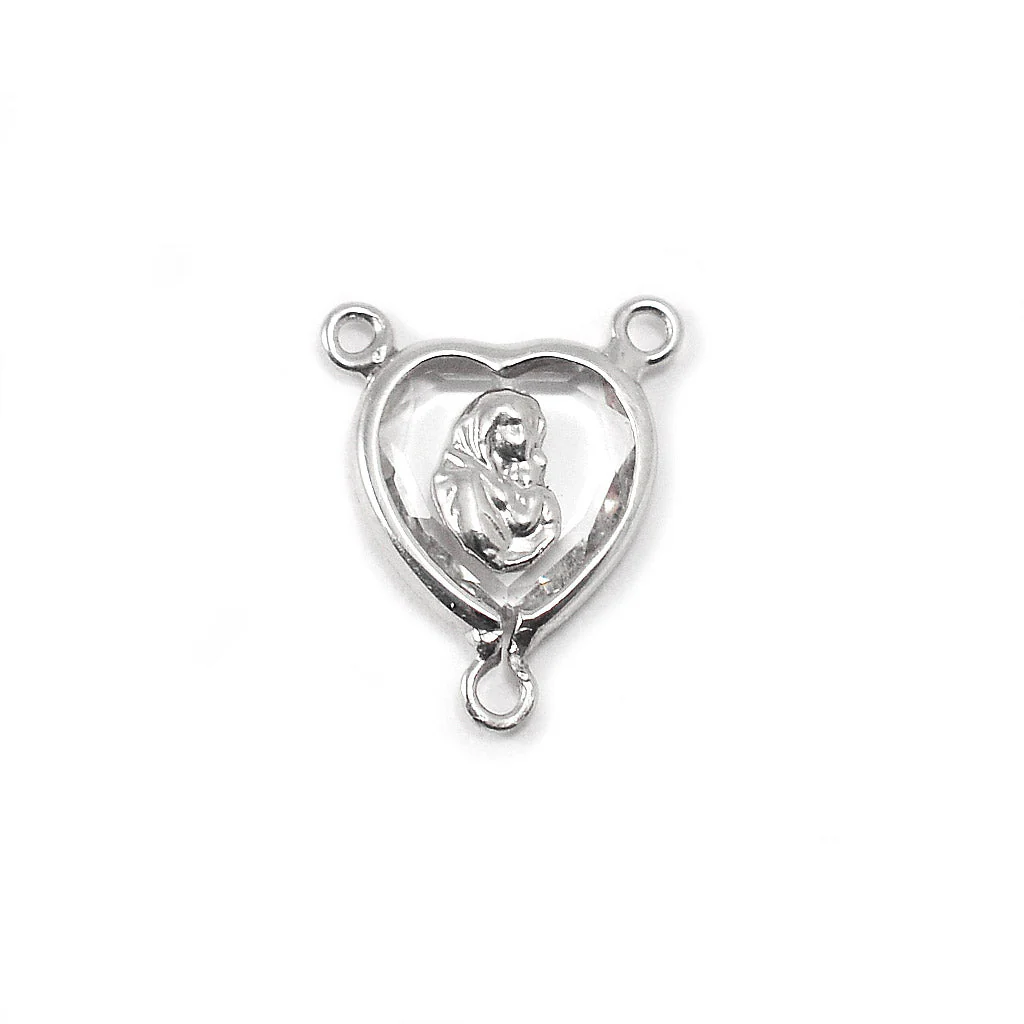 Aurora Borealis Crystal Rosary with Iridescent Sterling Silver - Image 4