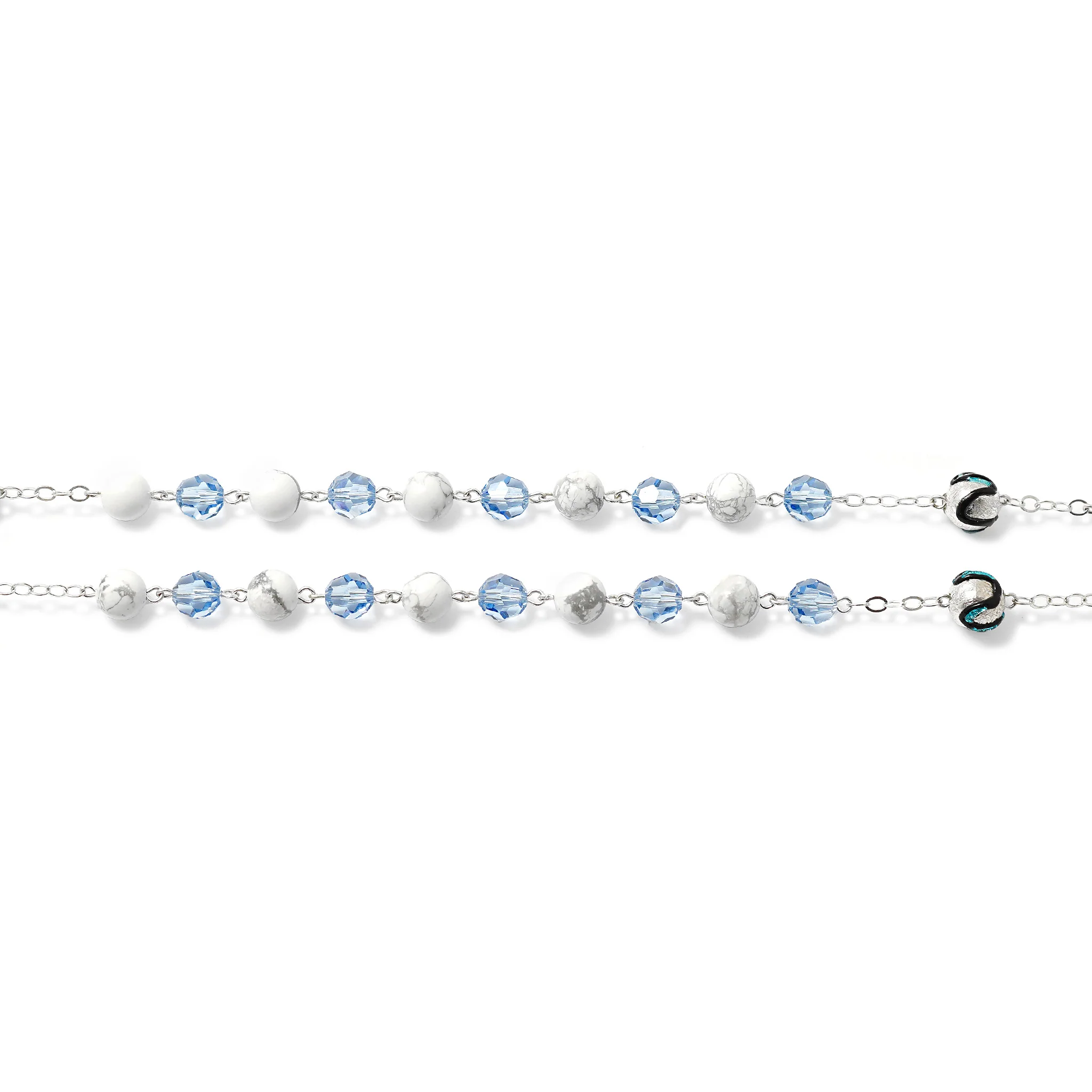 Wedding Rosary for the Groom with Crystal Elements - Image 6